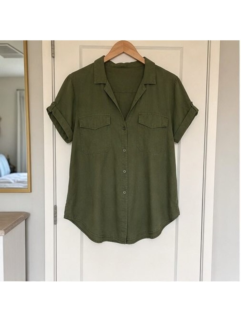 Sand Ruffle Blouse - Picture 1 of 6